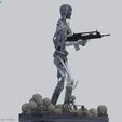 S-91.jpg Terminator T-800 Endoskeleton Salvation Diorama T2 Improved Version