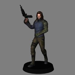 01.jpg Winter Soldier - Avengers Endgame LOW POLYGONS AND NEW EDITION