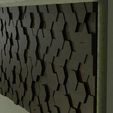 1.jpg Honeycomb wall decor - stl files 3d wall art, carved wood panel. 3d model cnc printable wall art - cnc files for wood. Honeycomb panel.