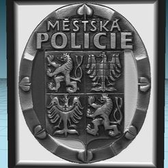 odznakmp1.jpg Czech The Municipal Police badge - odznak Městské policie ČR