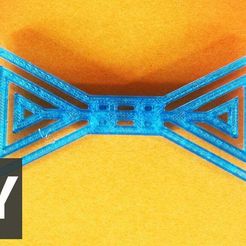 Triangles.jpg Free STL file Triangles bow tie - Triangles bow tie・3D printer model to download