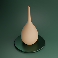Long-Neck-Vase.png Download STL file Minimalistic Long Neck vase • 3D printer template, RGS9