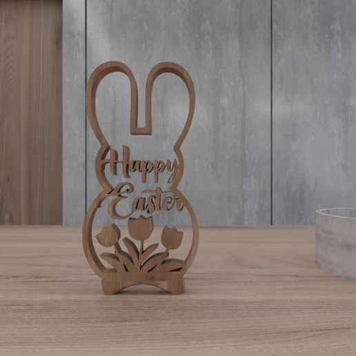 3D Happy Easter Decor With 3D Stl Files,Home Decor, 3D Print, Easter Decor, Easter Egg, Easter Gift, Easter Rabbit,