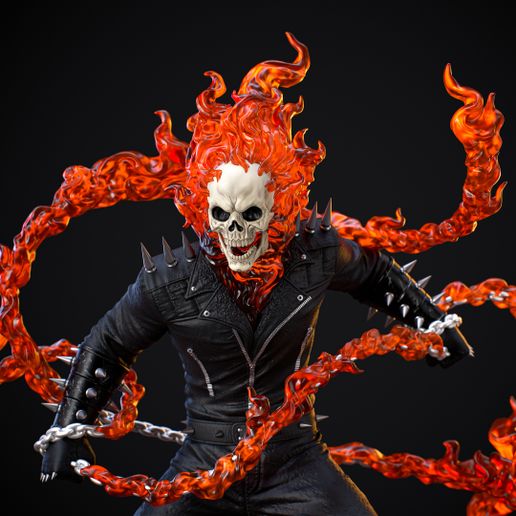 👻 Ghost Rider 3D Print・ STL File for 3D printing・Cults