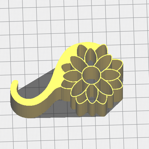 Phone Stand Flower 3D model