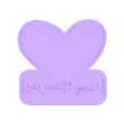 Happy Mother's Day Heart Stamp.stl Mother's Day Cookie Cutter Collection V2 - For Personal Use Only