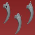 THUMBNAIL-600-X-600.jpg Velociraptor claw - Necklace pendant (2 extra variations)