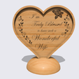 Shapr-Image-2024-01-06-092751.png Truly Blessed Wonderful Wife Heart Plaque, decor stand, rose and heart, engagement gift, proposal, wedding, Valentine's Day gift, anniversary gift