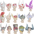 00.png 15 СТИЛИЗОВАННЫХ МОДЕЛЕЙ ШЛЕМА PACK 1 - Low Poly