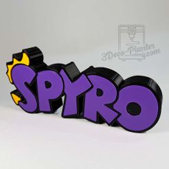 LogoSpyro.jpg Archivo STL Logotipo Spyro・Diseño para descargar y imprimir en 3D, 3decoplanter