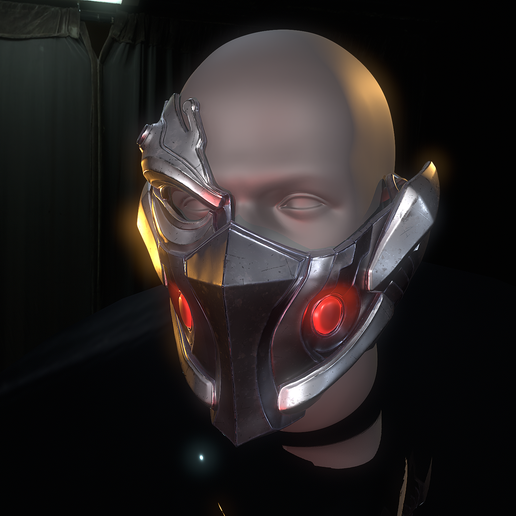 Untitled_Viewport_001.png Hawkeye: Binary Arrow Mask Marvel Rivals (STL file)