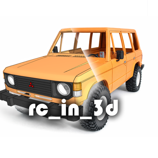 Mitsubishi Pajero mk1 4 door 1/10 scale RC off-road crawler Body | Wheelbase 270mm