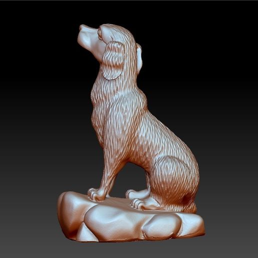 dog sculpture 3d model 3D model
