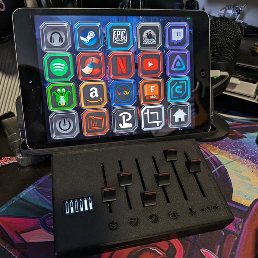 🖥️ DEEJ Volume Controller With And Without Tablet Stand With OLED ...