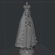 f1.png Nossa Senhora da Conceição Aparecida – Escultura STL para Impressão 3D