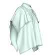 Girls-Flap-Button-Zip-Up-Cape-Jacket_1.png Girls Flap Button Zip Up Cape Jacket | Marvelous / Clo3d / obj / fbx
