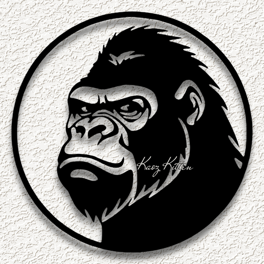gorilla-jungle-wildlife.png gorilla jungle wildlife WALL ART HOME DECOR