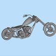 8.jpg Chopper custom biker motorcycle STL printable 3D print