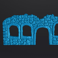 6.png Free STL file ruined wall・3D printer model to download