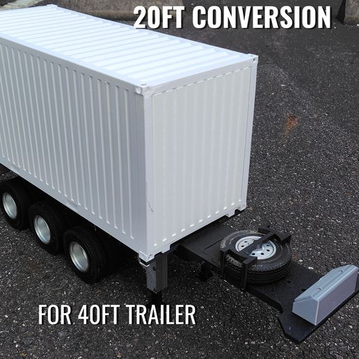 TAMIYA 1/14 RC TRUCK 20FT DRY CONTAINER & 40FT TO 20FT CONVERSION KIT