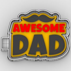 awesome-dad_1-color.jpg awesome dad - freshie mold - silicone mold box