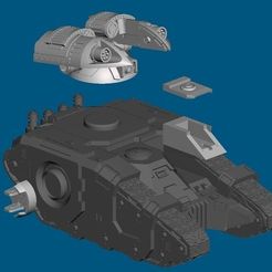 07036921-b1a5-4a25-8983-c7a6fe82d67f.jpg 3D-Datei Raketenturm für Sceleratus Panzer (28mm) von (SebTheis) kostenlos・Objekt zum Herunterladen und Drucken in 3D