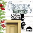 035a.jpg 🎅 Christmas door corners vol. 4 💸 Multipack of 10 models 💸 (santa, decoration, decorative, home, wall decoration, winter) - by AM-MEDIA