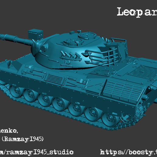 Leopard-1A1-back.png Leopard 1A1 German coldwar MBT 1:100