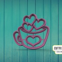 Taza-M3.jpg Cup with hearts Cup with hearts Cookie Cutter M3