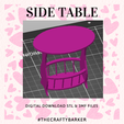 side-table2.png Book side table / coffee end table miniature/ Doll furniture / Mini side table