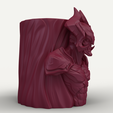 SimLab3851.png Aatrox Pot - League of Legends 3D Print Model - Gaming Desk Organizer & Planter STL
