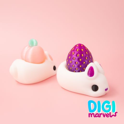Bunny Bun Clickers + Keychains
