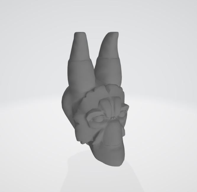 Download OBJ file Goat Alien Head • 3D printing design ・ Cults