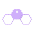 Set_of_3_Wall_Mount.stl Minifig Hexagons - Extended Edition