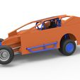 3.jpg Diecast Northeast Dirt Modified stock car while turning Scale 1:25