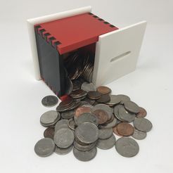 Image0017.jpg Descargar archivo STL gratis Simple Caja Secreta II: Banco de Monedas. • Modelo imprimible en 3D, gzumwalt