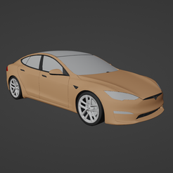 1.png Fichier STL Tesla Model S Plaid・Modèle pour imprimante 3D à télécharger