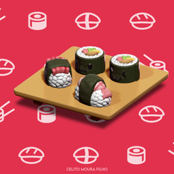001.png STL file Japanese Combo Keychain - 001・3D printing model to download