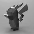 pikachu.74.jpg STL file PIKACHU LOW-POLY POKEMON NEW MODEL・3D printer design to download, 3dpark