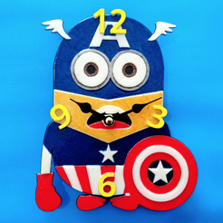 Capture d’écran 2018-04-13 à 14.11.18.png Archivo STL gratis Reloj Minions 3D・Objeto de impresión 3D para descargar