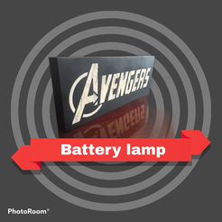 GKHO9618.PNG Lámpara Avengers - Marvel Lithophane