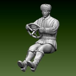22.jpg Archivo STL CHÓFER USSR WW2・Plan para descargar y imprimir en 3D