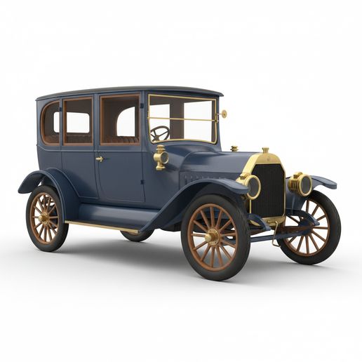 Franklin Model G JDM car STL, car workshop STL, car collectible STL, print ready car STL, car display model, car 3D print, car lamp STL, modified car STL, high detail car STL, hatchback STL, German sports car STL, car model STL, 1:6 car STL, car trophy ST