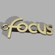Focus Llavero Logo Render.jpg Porte-clés du logo de la Ford Focus