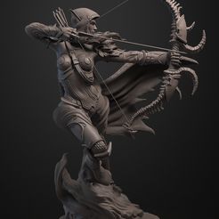 ss1.jpg Archivo 3D Sylvanas Cortavientos・Plan imprimible en 3D para descargar