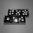 Kitty-Messy-D6-2.png Kitty Cat Messy Pawprint Dice D6