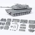 M1_Abrams_Tank_Detailed_00.jpg M1 Abrams Tank Kit modèle détaillé