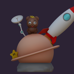 Astro-ourson-1.png 3D file The astronaut bear・3D print design to download