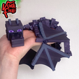images22.png Minecraft Ender Dragon Flexi Print-In-Place + figure & keychain