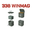COL_68_338winmag_20a.png AMMO BOX 338 WIN MAG AMMUNITION STORAGE 338winmag CRATE ORGANIZER